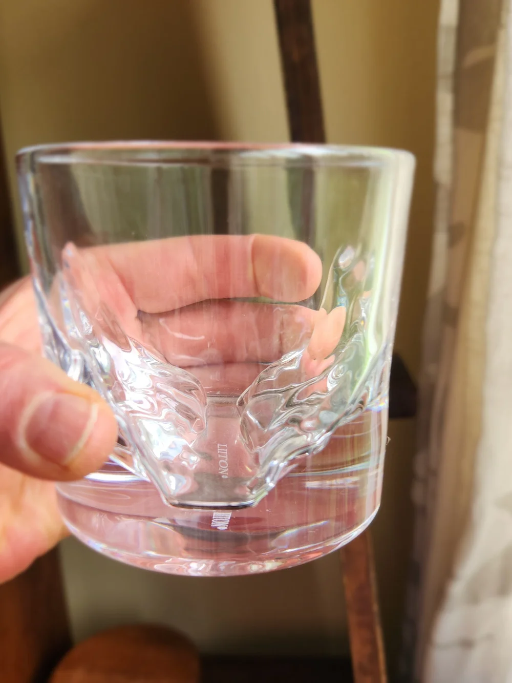 Clear Mountain-Relief Whiskey Glasses - Set of 3